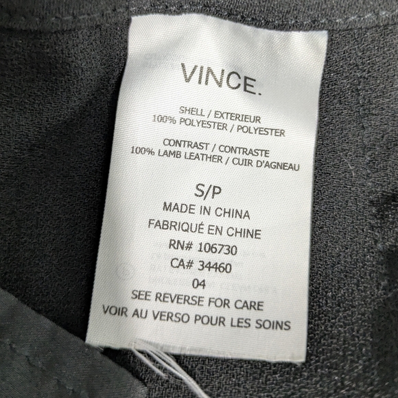 Vince Women’s Black Jogger Pants Skinny Crepe Drawstring Performance Small - Picture 12 of 12